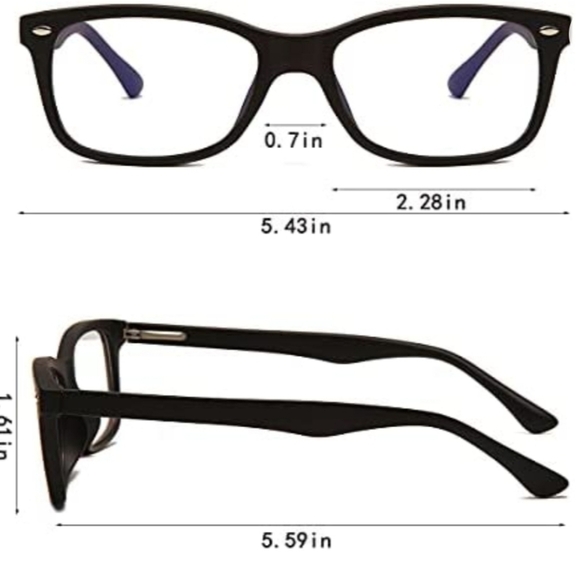 Z&L HOUSE 2 Pack of Anti-Blue Light Blocking Glasses 1 Red & 1 Black Frame - Picture 5 of 12